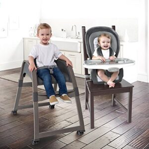 Ingenuity Boutique Collection 3-in-1 Wood High Chair, Bella Teddy - High Chair, Toddler Chair, and Booster