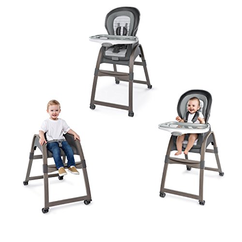 Ingenuity Boutique Collection 3-in-1 Wood High Chair, Bella Teddy - High Chair, Toddler Chair, and Booster