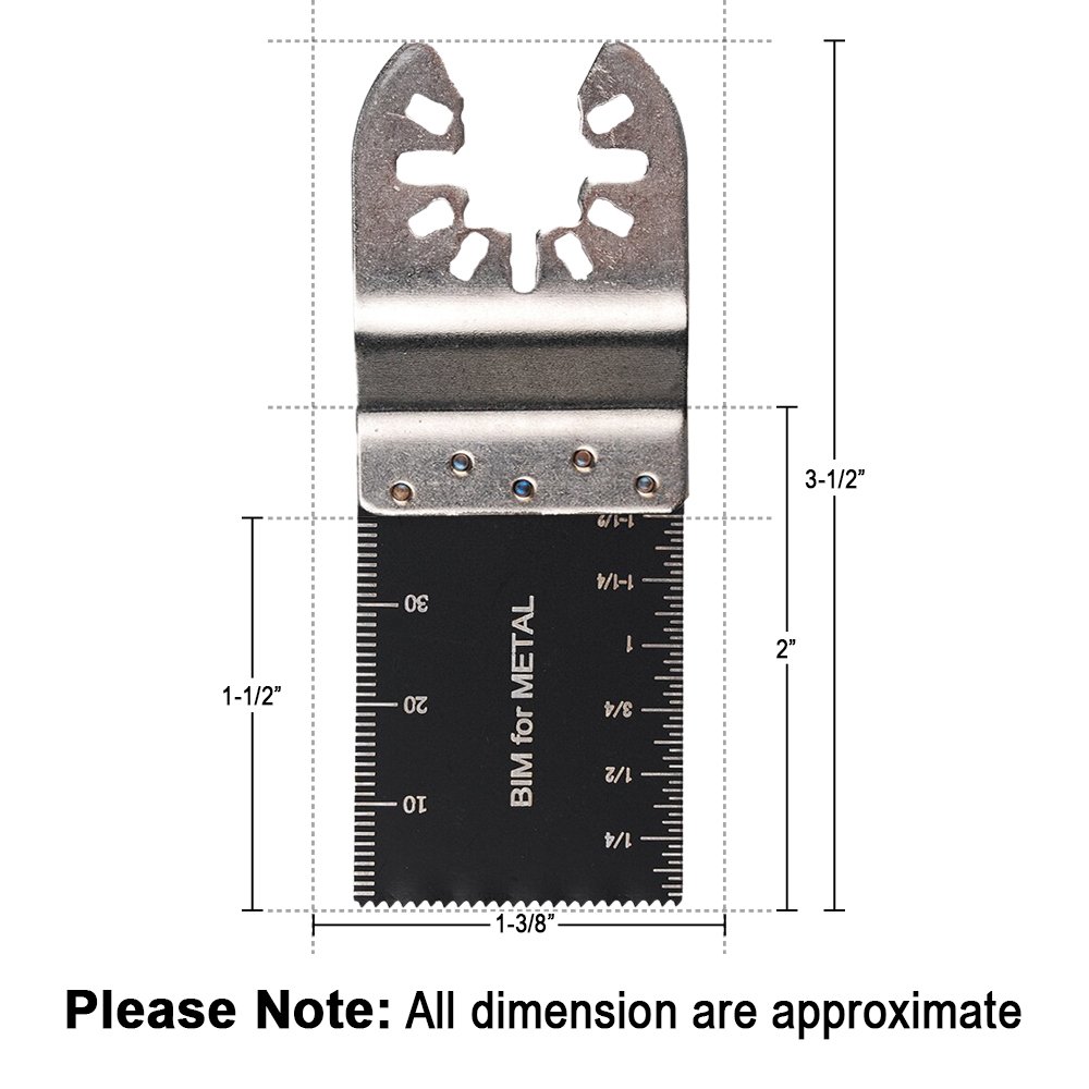 HIFROM (Pack of 18 Bi-Metal Oscillating Multitool Quick Release Saw Blades Compatible with Fein, Porter Cable, Bosch, Dremel, Craftsman Multi Tools ¡