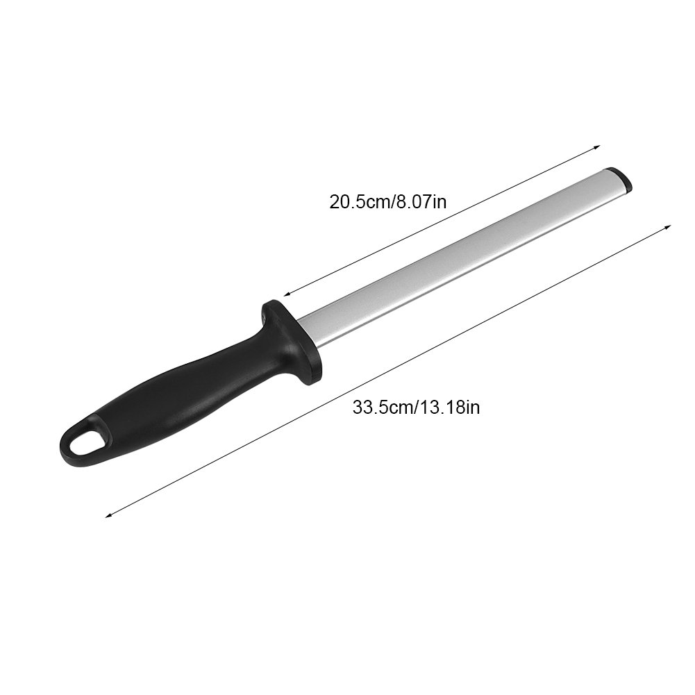 Yosoo 8 Inch Knife Sharpening Rod Knife Sharpener for Home Kitchen or Restaurant Master Chef Gourmet Blade Honing Rod