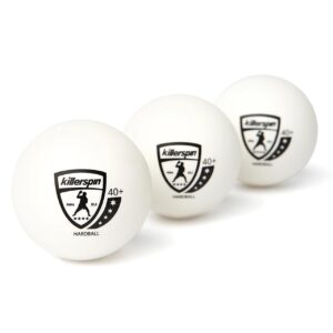 Killerspin 4-Star 40+ White Ping Pong Balls - New Standard ABS Plastic 40mm Table Tennis Balls - Competition Balls for Tournament Play - ITTF Quality (3 White Ball-Pack)