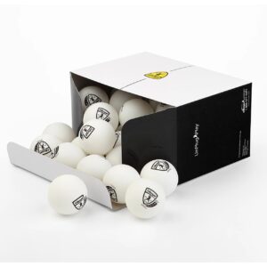 Killerspin 4-Star 40+ White Ping Pong Balls - New Standard ABS Plastic 40mm Table Tennis Balls - Competition Balls for Tournament Play - ITTF Quality (3 White Ball-Pack)