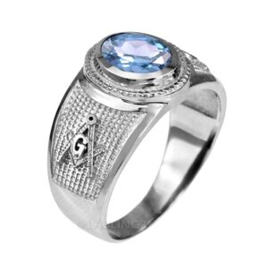 sterling silver masonic march birthstone aqua cz ring (11)