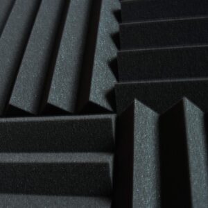 Xinglong 12" x 12" x 2" 24 Pack Black Acoustic Wedge Studio Soundproofing Foam Wall Tiles