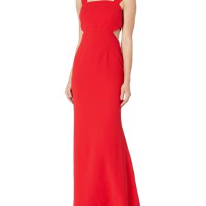 Jill Jill Stuart Women's Gown with Side Cut Out Detail, Poppy red, 10