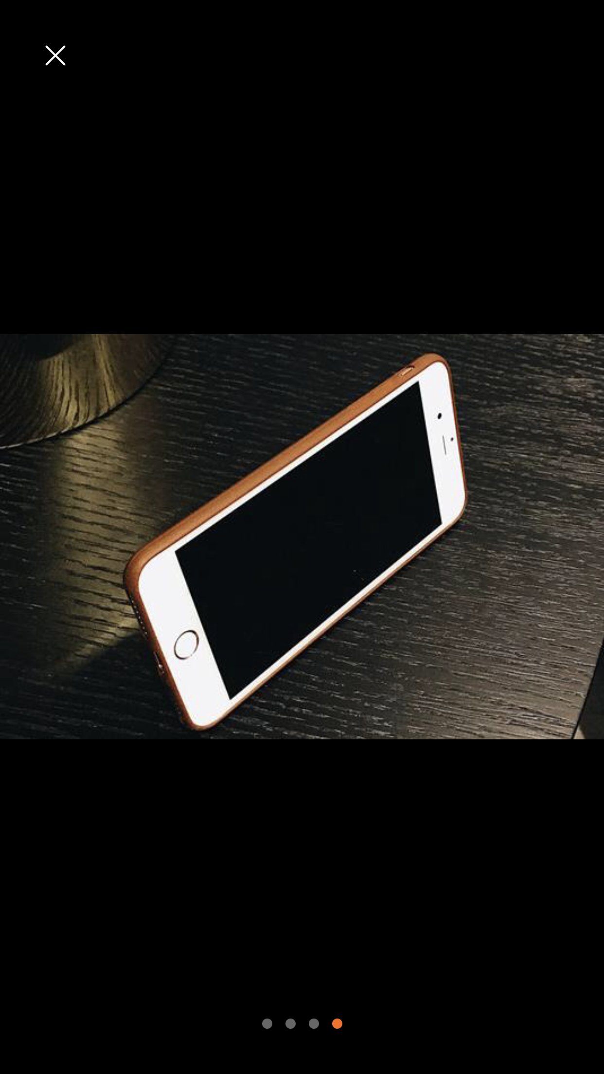 Black handle iPhone case