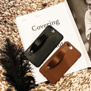 Black handle iPhone case