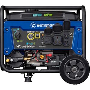 Westinghouse Outdoor Power Equipment 4650 Peak Watt Dual Fuel Portable Generator, Remote Electric Start with Auto Choke, RV Ready 30A Outlet, Gas & Propane Powered