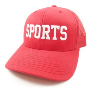 the sports hat (red)