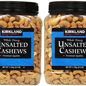 Kirkland Signature Kirkland Signature Unsalted Cashews, 2.5 Pound, 2 Pack