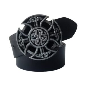 YOQUCOL American Mens Keltic Irish Scottish Celtic Cross Celtic Knot Belt Buckle