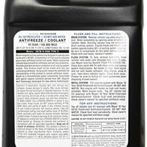 Mopar 68163849AB Engine Coolant and Antifreeze Ram Jeep Wrangler