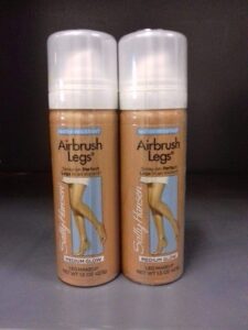 sally hansen, airbrush legs, medium glow, travel size 1.5 oz (2 pack)