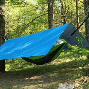 Portable Lightweight Camping Tent Tarp Shelter Hammock Cover Sun Shade Beach Picnic Mat Include Stakes and Carry Bag