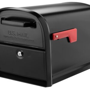 Architectural Mailboxes 6300B-10 Oasis 360 Locking Parcel Mailbox, Extra Large, Black, 6300B-10