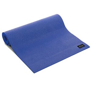 aeromat elite yoga/pilates mat 6mm (1/4") thick, phthalates-free pvc (dark periwinkel)