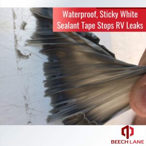 Beech Lane RV Roof and Leak Permanent Repair Tape 4" x 50', Permanently Stops Camper Roof Leaks, UV and Weatherproof Sealant