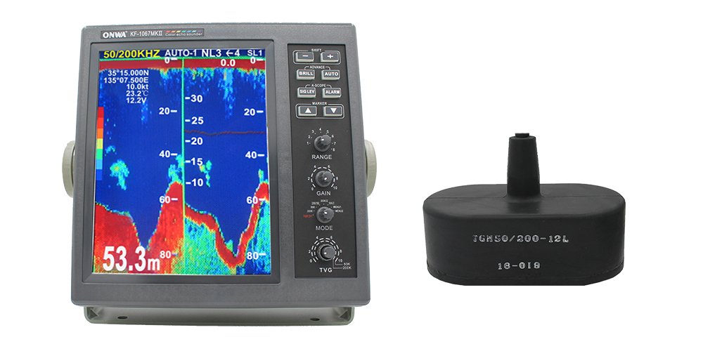 ONWA KF-1067MK2/1KW/50: 10.4" Color Fish Finder 1kW (50 KHz only)