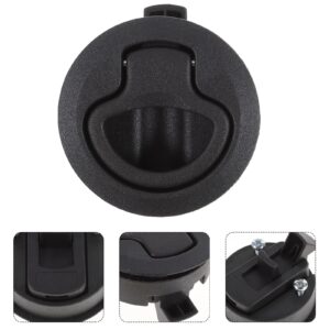 WINOMO Black Locking Flush Pull Slam Latch Hatch Lift for Marine Boat Camper Rv Trailer