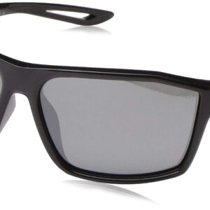 Nike EV1061-010 Legend S Frame Grey with Silver Mirror Lens Sunglasses, Black/White