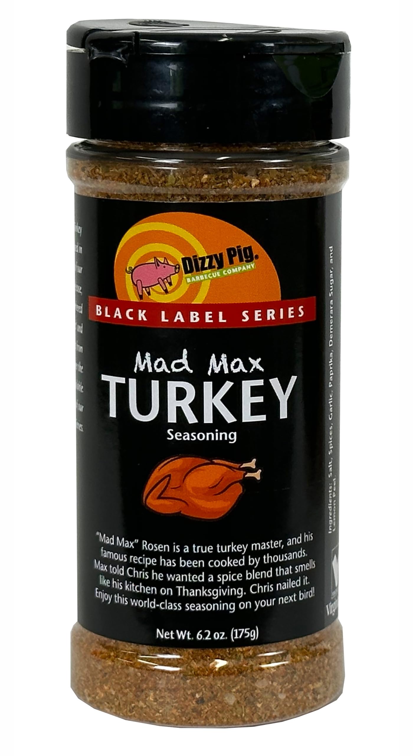 Dizzy Pig Mad Max Turkey Seasoning Rub (8oz Shaker)