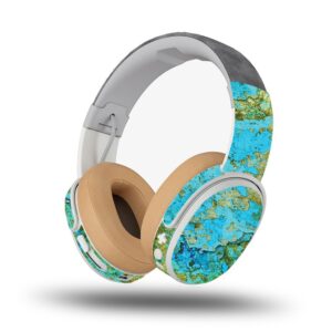 mightyskins skin compatible with skullcandy crusher wireless - teal marble | protective, durable, and unique vinyl decal wrap cover | easy to apply, remove, and change styles | made in the usa