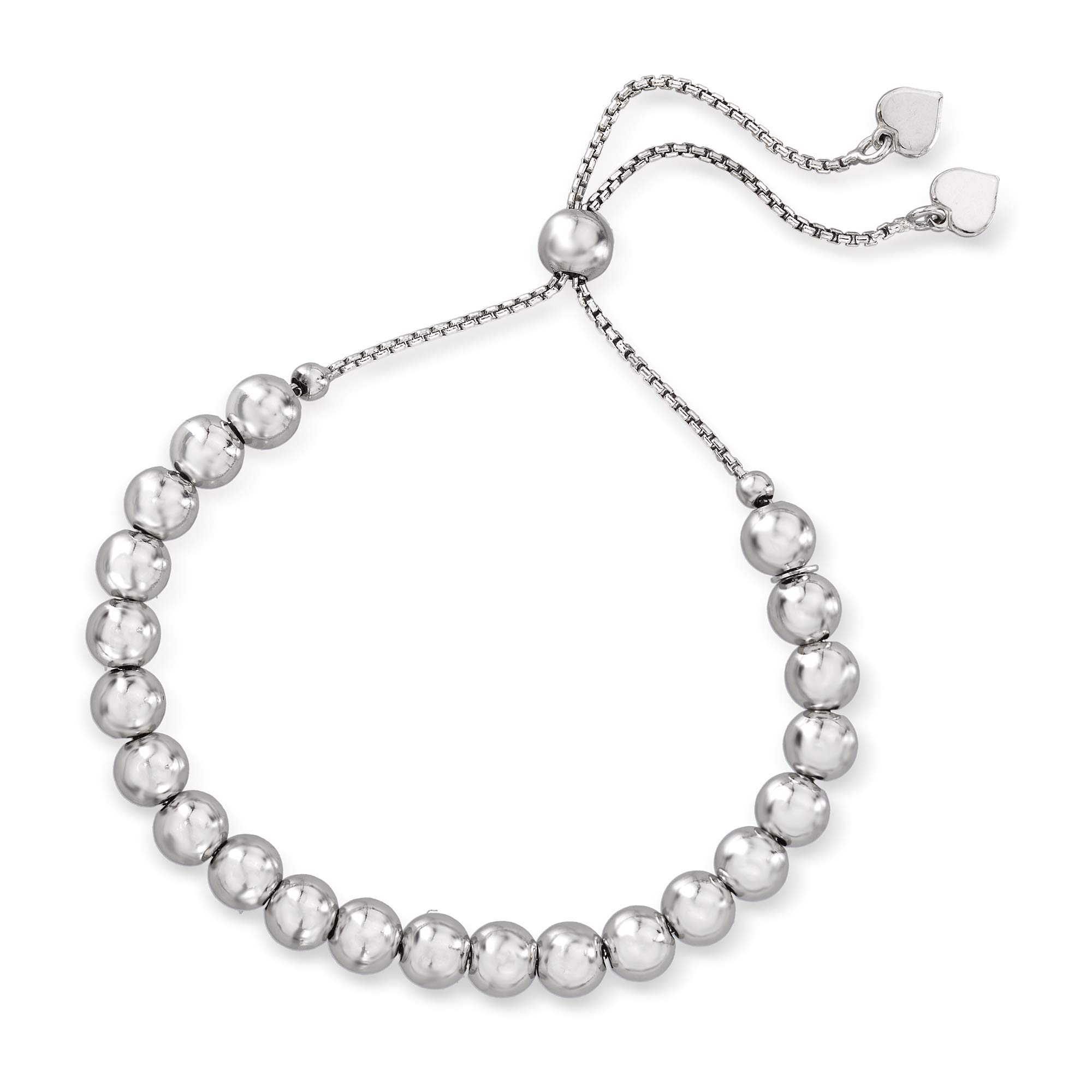 Ross-Simons 6mm Sterling Silver Bead Bolo Bracelet