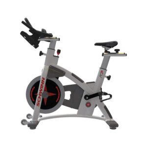 schwinn ac performance plus indoor bike with carbon blue belt drive and morse taper - white