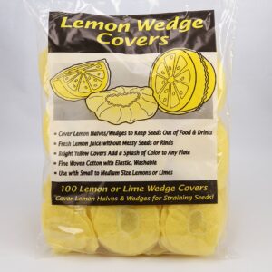 DeRoyal Lemon Wedge Stretch Wrap, Fine Woven Cotton, Washable, Yellow, 100-Count