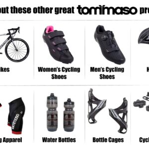 Tommaso Fascino - Sport Performance Aluminum Road Bike, Shimano Tourney 21 Speeds Road Bicycle Men Road Bikes For Men Bike Men Women Sport Bike Speed Bike Racing Bike Adult Bike City Bike- Medium 56cm