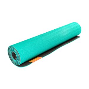 Hugger Mugger Earth Elements 5 mm Yoga Mat - Teal Onyx - Grippy Texture, Reversible, Cushion, Non-toxic Biodegradeable Material, Lightweight