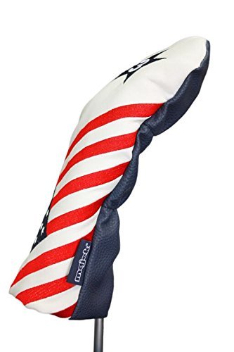 USA 3 & H Headcover Patriot Golf Vintage Retro Patriotic Fairway Wood and Hybrid Head Cover Fits All Modern Fairway Wood and Hybrid Clubs