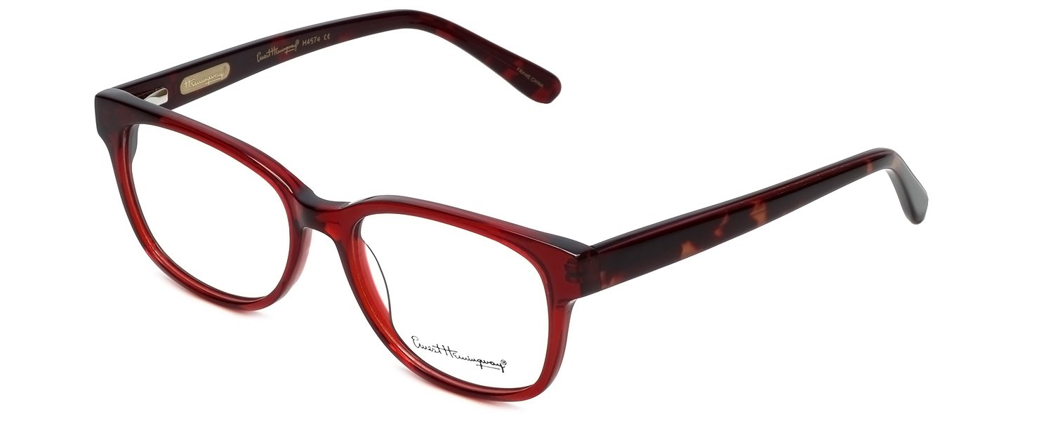 Ernest Hemingway 4674 Designer Reading Glasses in Burgundy/Tortoise +1.50