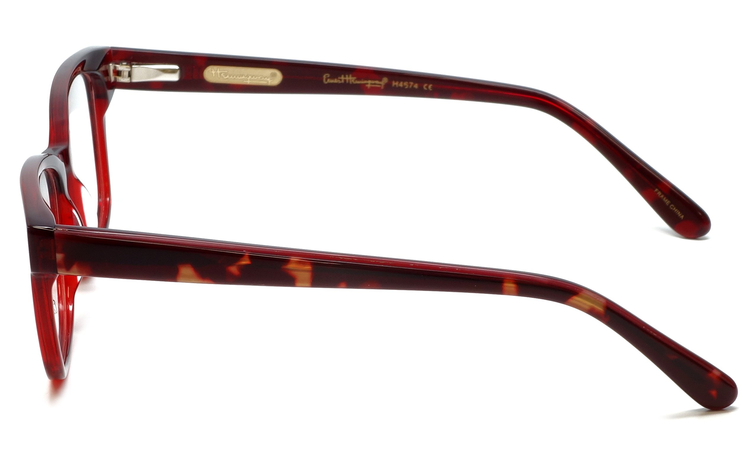 Ernest Hemingway 4674 Designer Reading Glasses in Burgundy/Tortoise +1.50