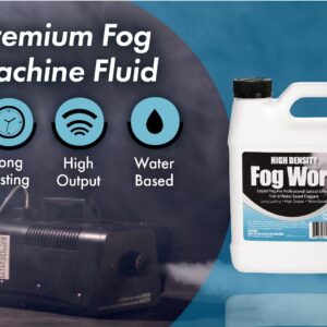 FogWorx Extreme High Density Fog Juice - Long Lasting, High Output, Odorless Water Based Machine Fluid - 1 Quart, 32 Ounces for 400 to 1500 Watt Machines