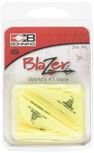 bohning don't tread on me 2" blazer vanes neon yellow don't tread on me blazer vane, 36pk