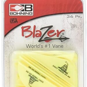 Bohning Don't Tread On Me 2" Blazer Vanes Neon Yellow Don't Tread On Me Blazer Vane, 36pk