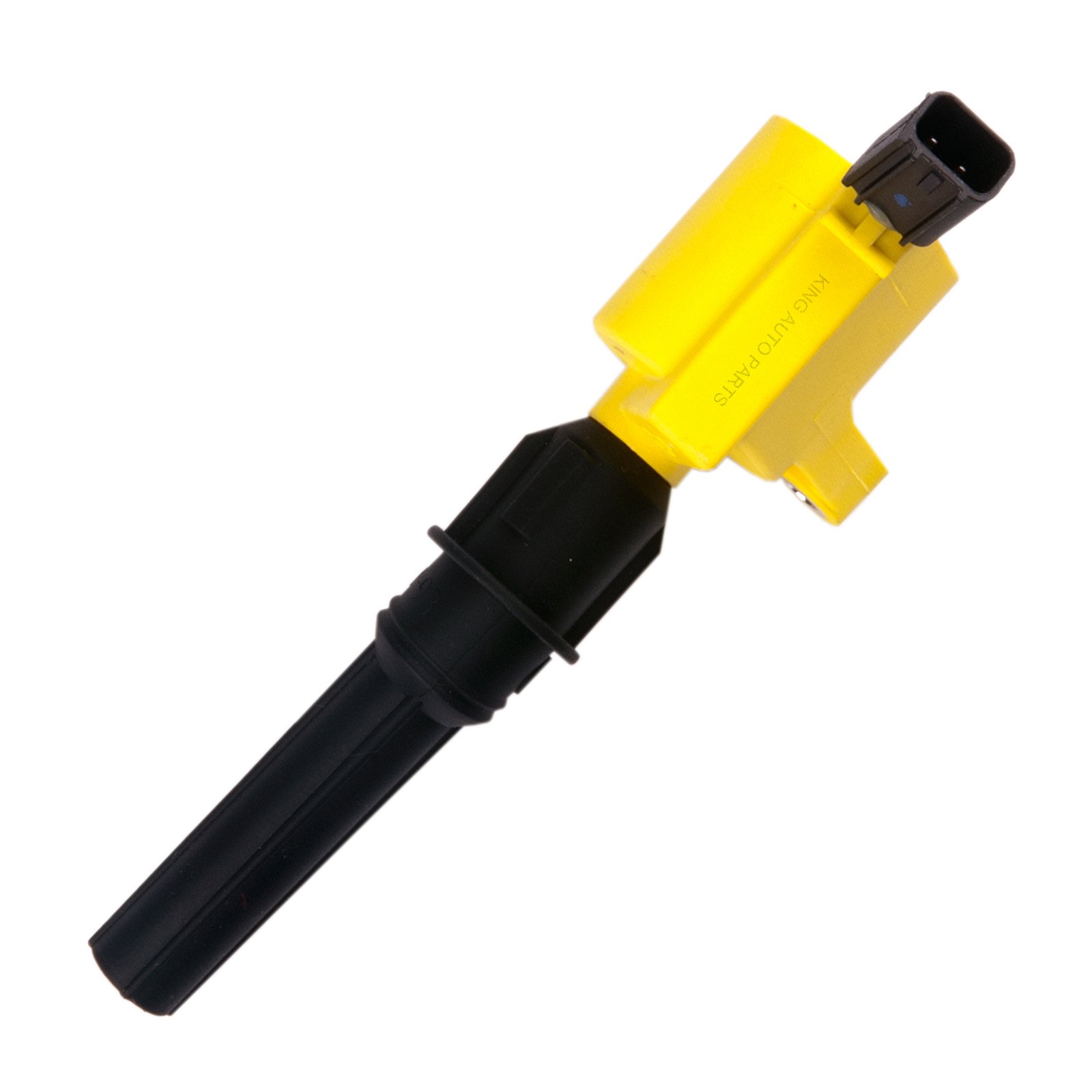 MAS Set of 10 Ignition Coil Pack Yellow DG508 Curved Boot & Motorcraft Spark Plug SP479 Compatible with Ford F150 F250 Expedition E150 Lincoln Replacement for FD503 DG457 C1417