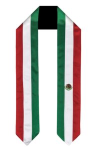 vision wear mexico flag graduation sash/stole international study abroad adult unisex