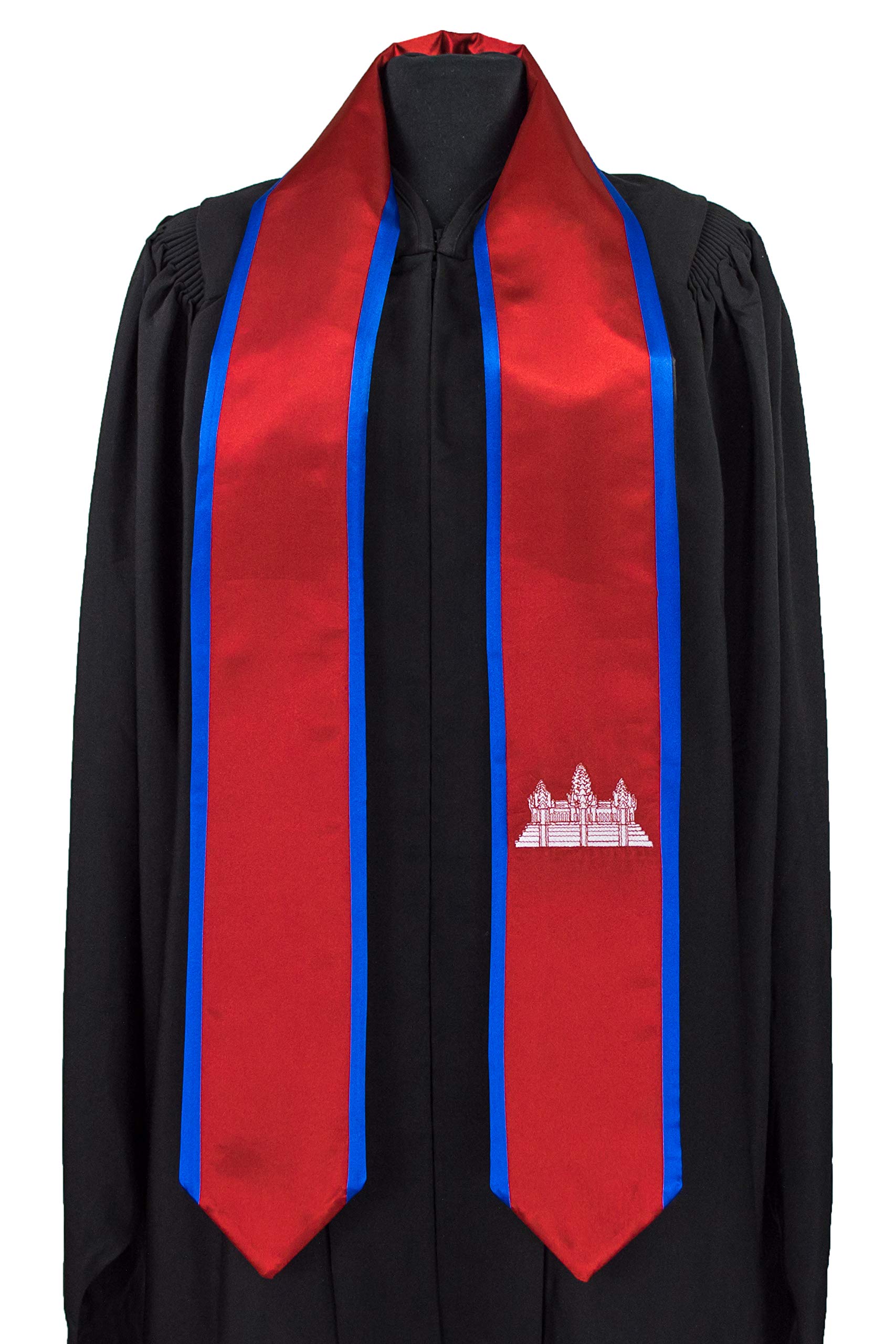 Vision Wear Cambodia Flag Graduation Sash/Stole International Study Abroad Adult Unisex