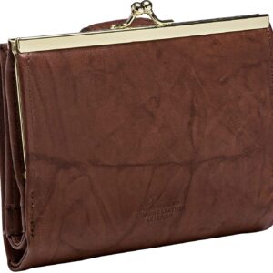 Buxton RFID Double Cardex Wallet One Size Mahogany brown