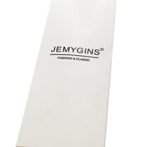 JEMYGINS 2.4" Mens Cotton Skinny Tie Plaid Cashmere Wool Necktie (18)