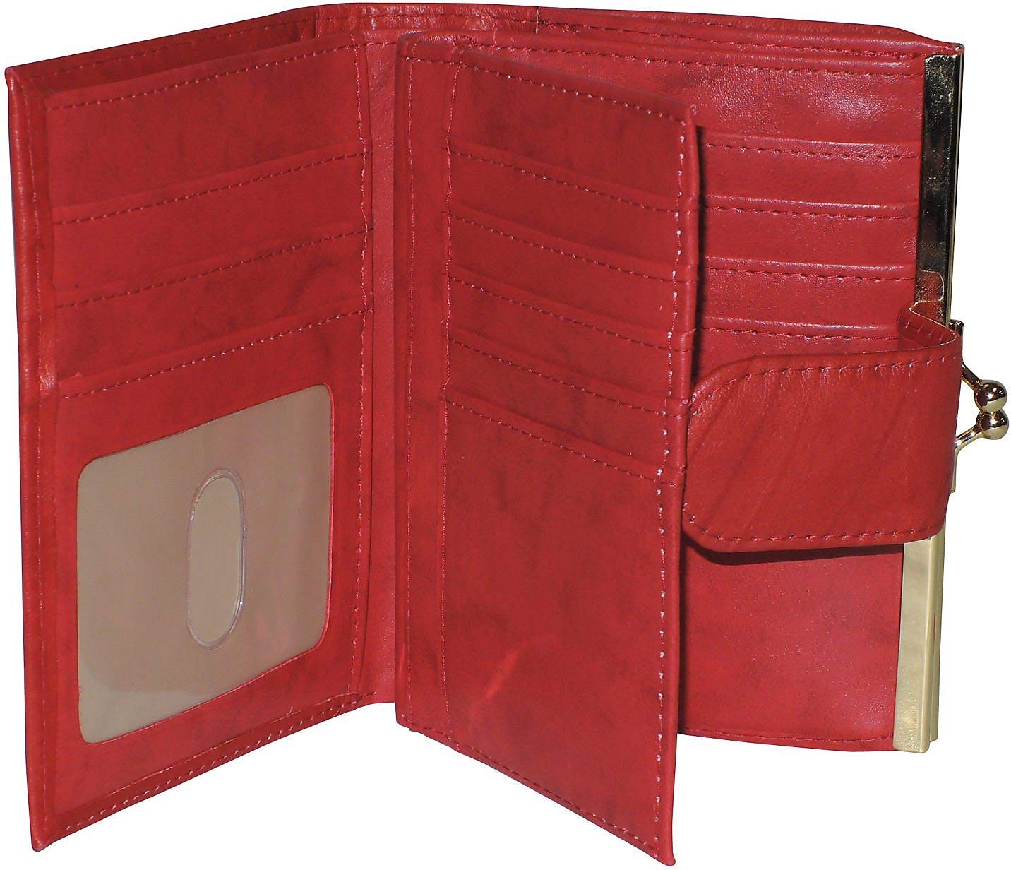 Buxton RFID Double Cardex Wallet One Size Red