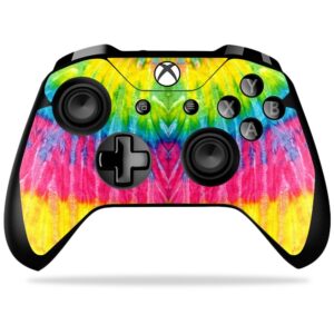 mightyskins skin compatible with microsoft xbox one x controller - tie dye 2 | protective, durable, and unique vinyl decal wrap cover | easy to apply, remove, and change styles | made in the usa