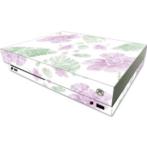 mightyskins skin compatible with microsoft one x console only - water color flowers | protective, durable, and unique vinyl wrap cover | easy to apply, remove, and change styles | made in the usa