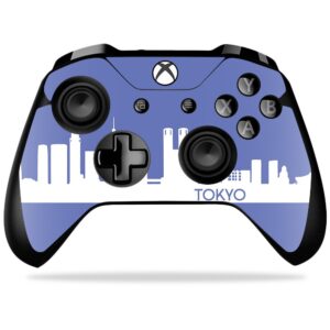 mightyskins skin compatible with xbox one x controller - tokyo | protective, durable, and unique vinyl decal wrap cover | easy to apply, remove, and change styles | made in the usa