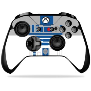 mightyskins skin compatible with microsoft xbox one x controller - cyber bot | protective, durable, and unique vinyl decal wrap cover | easy to apply, remove, and change styles | made in the usa