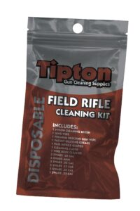 tipton rifle field cleaning kit .2-338 caliber with convenient re-sealable package for firearm cleaning and maintenance