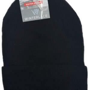 12 Pack Winter Beanie Hats for Men Women, Warm Cozy Knitted Cuffed Skull Cap, Wholesale