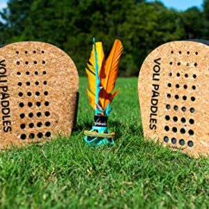 Waboba VOLI Paddle Game - Rethink Your Outdoor Game – Backyard Set Includes: 2 Wearable Paddles and 1 Oversized Shuttlecock